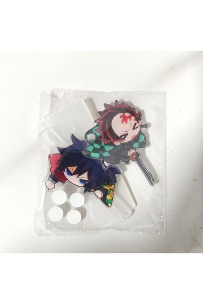 Choice Bandai 4-6cm opp bag Giyuu Help Tanjirou Hot Demon Slayer Acrylic Anim...