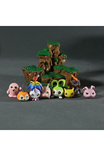 Choice Bandai Infancy 8 models 11cm Anime Digimon Baby Stage 8 piece Scene Ag...