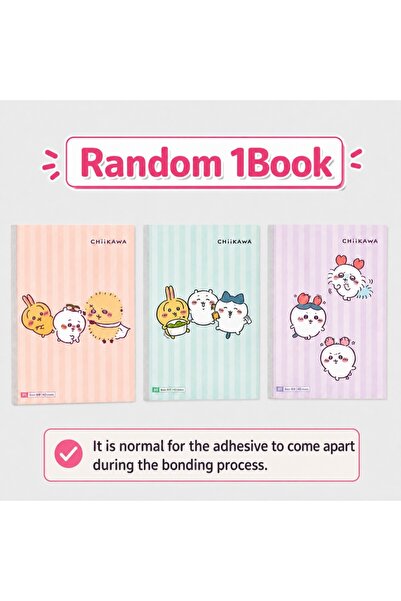 Choice Bandai Random 1Book Genuine Chiikawa Usagi Hachiware B5 Lined Notebook...