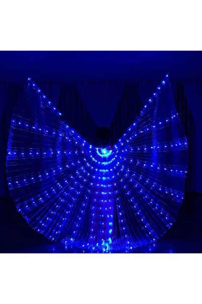 choice2 adult(140 cm) blue LED Fairy Wings Cloak Adult Children Dancers Color...