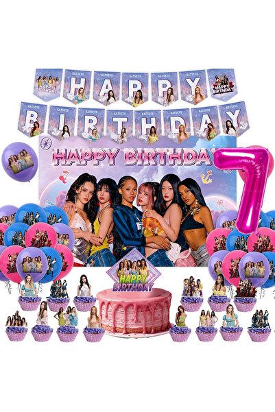 Choice23 Party decor-66pcs-7 New Katseye Birthday Decoration Superstar Party ...