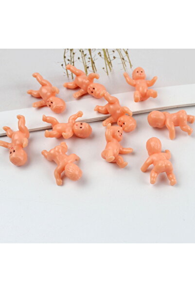 choice2 A 10pcs Tiny Baby Figurines for Baby Shower Plastic Miniature Figurin...