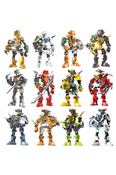 Choice17 12Set Hero Hero Factory Star Warrior Building Blocks Evo 2in1 Combin...