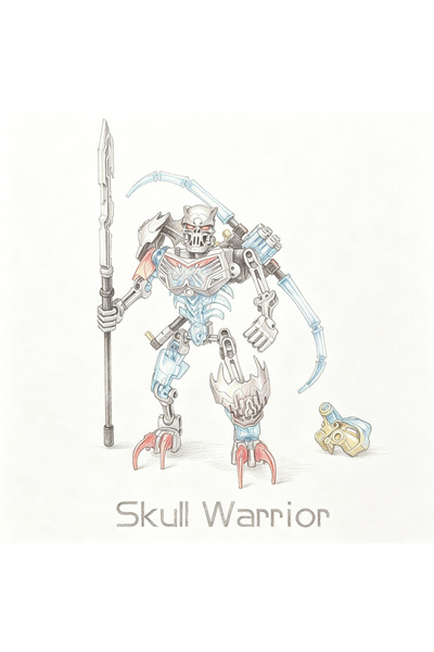 Choice27 No Box Skull Warrior Bionicle Series Skull Warrior Mask Maker Buildi...