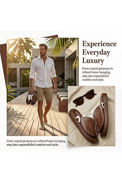 Chyfly Distinct Unique Italian Designer Genuine Leather Slip On Sandals Comfo...