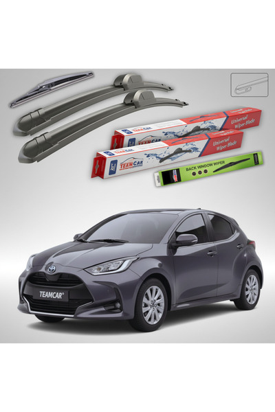 TEAMCAR Υαλοκαθαριστήρες Mazda 2 Hybrid XP210 2022-2024 Εμπρός και Πίσω Σετ Ε...