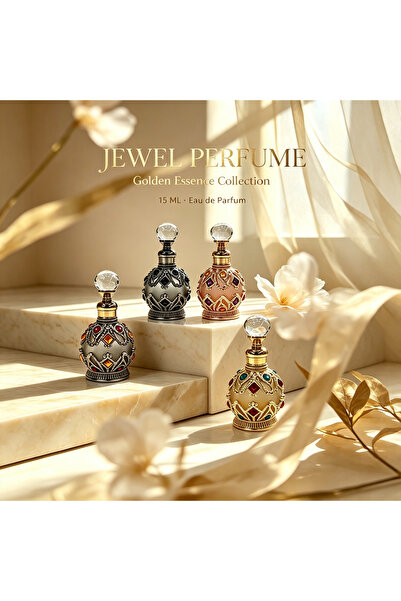 ARIANA Vintage Style 15ml Empty Perfume Bottle, Luxury Middle Eastern Design ...