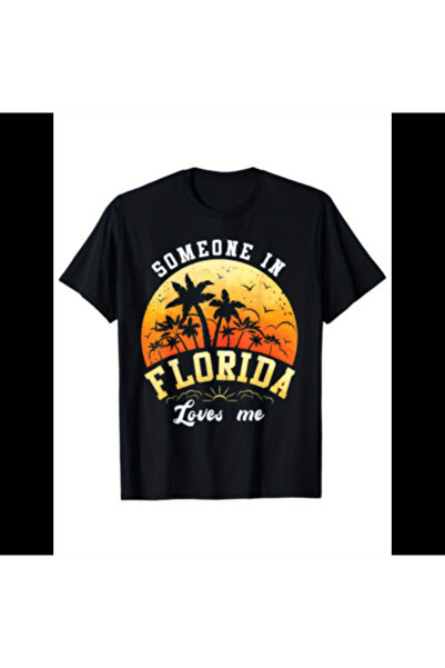 kai22 Someone In Florida Loves Me Short Sleeve Graphic New Year, Valentines D...