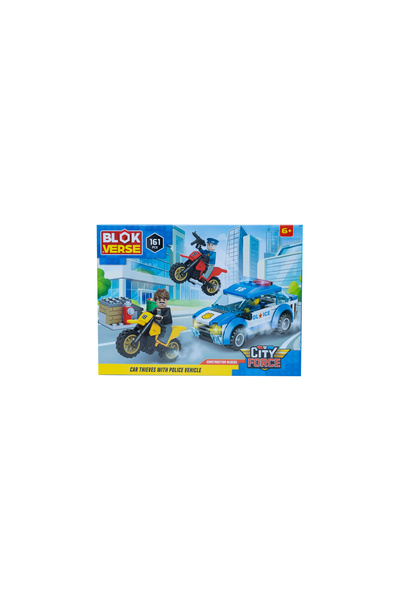 Generic City Force Car Thieves with Police Vehicle Building Block Set 161 Pieces