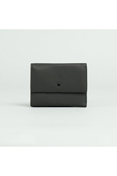 Posete Fagaras Alice Leather Wallet - Gray, Genuine Leather Wallet , Women's ...