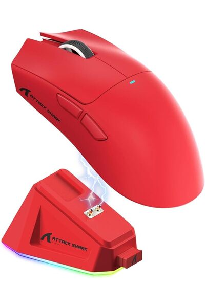 GENERAL Atach Shark X11 59g Superlight Wireless Gaming Mouse, Rgb Lighting Ma...