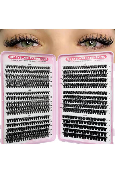 Choice Model1 Lash Clusters DIY Eyelash Extensions Mix D Curl Lash Book 30D-1...