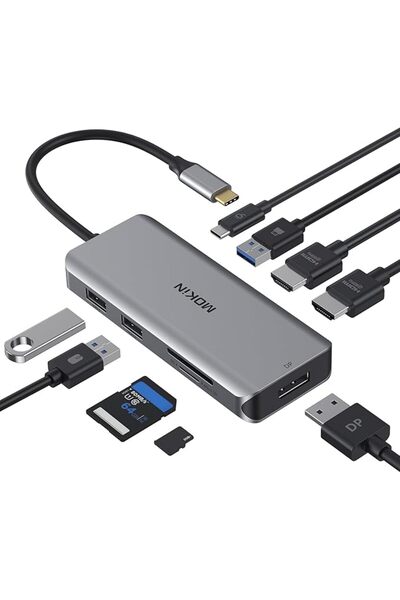 GENERAL محول متعدد المنافذ USB C الى HDMI من موكين، موزع نوع سي ثاندربولت 3 ا...