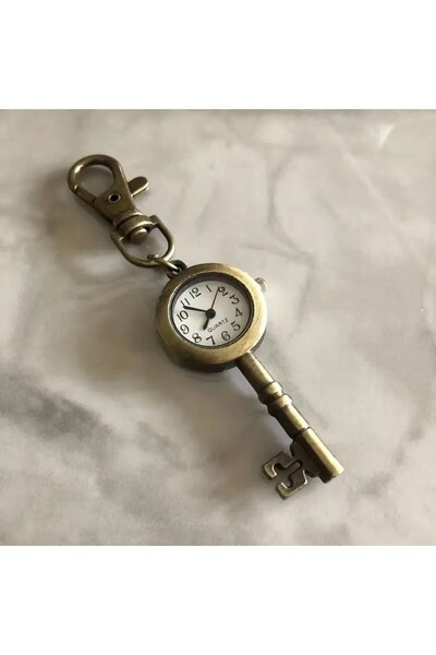 Choice1 Brown 1PC Keychain Watch Vintage Pocket Watch Bronze Dream Key Quartz...