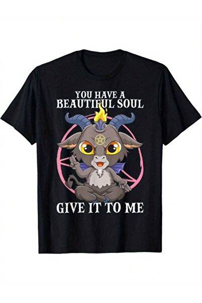 kai22 Men'S Plus Size You Have A Beautiful Soul Baavant Demon Satan Goat T-Shirt