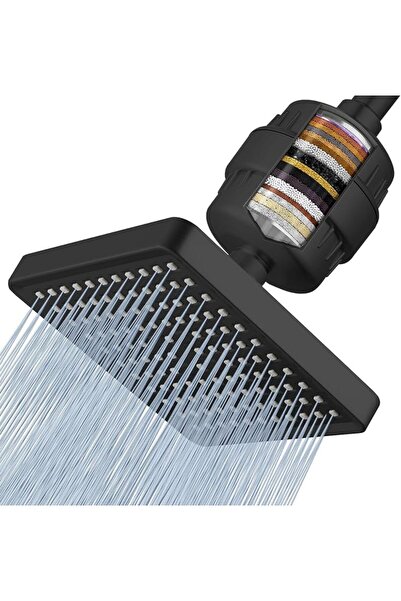 Voolan Filtered Shower Head - 20 Stage Luxury Rain Shower Filter For Hard Wat...