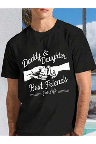 21JNRY [ ] Daddy & Daughter Best Friends Life Graphic T-Shirt, Casual Style, ...