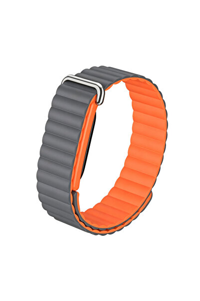choice2 For Fitbit Air gray orange Strap for Google Air Sports Silicone Adjus...
