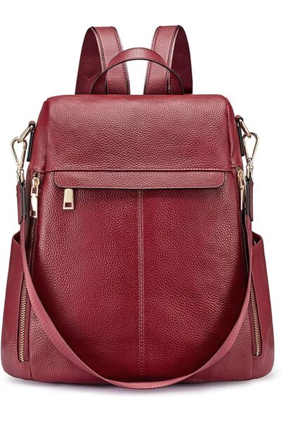 GENERAL Kati Women's Anti-Theft Genuine Leather Backpack Fashionable Shoulder...