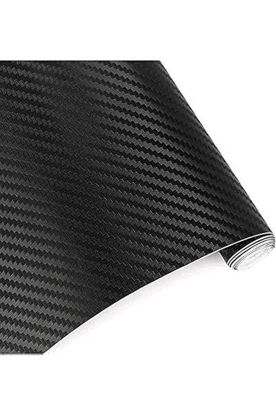 GENERAL Black 3D Carbon Fiber Vinyl Wrap Film 152Cm*50Cm Car Body Wrap Vinyl ...