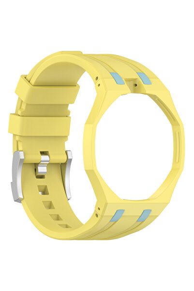 Choice1 For Royal POP Yellow-12 2 In 1 Strap + Case for Swatch x AP Royal pop...