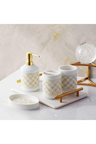 Sweet Home Collection مجموعة اكسسوارات حمام مميزة، طقم حمام بتصاميم ديكورية ع...