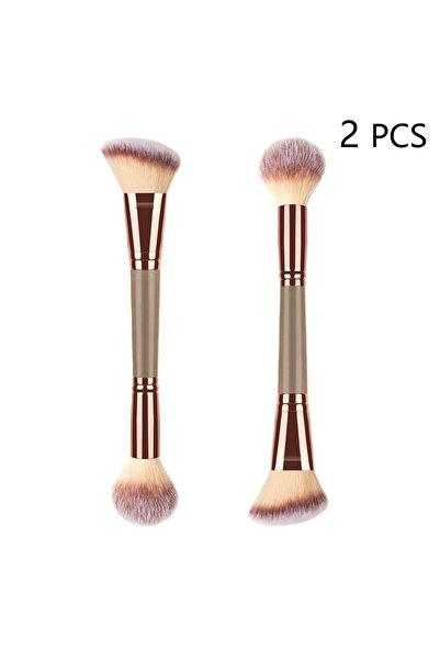 Choice 2 PCS 2 PCS Double-Ended Makeup Brush for Liquid, Powder & Cream Blend...