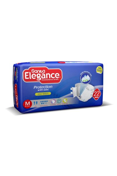 Elegance حفاضات للكبار، مقاس متوسط، 22 حفاضة - راحة وثقة في كل لحظة