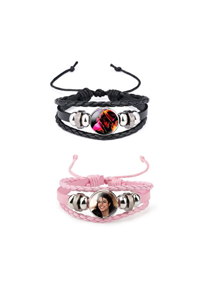 Choice1 B-Jackson-C-pink Michael Jackson Figures Bracelet Cartoon Anime Chain...