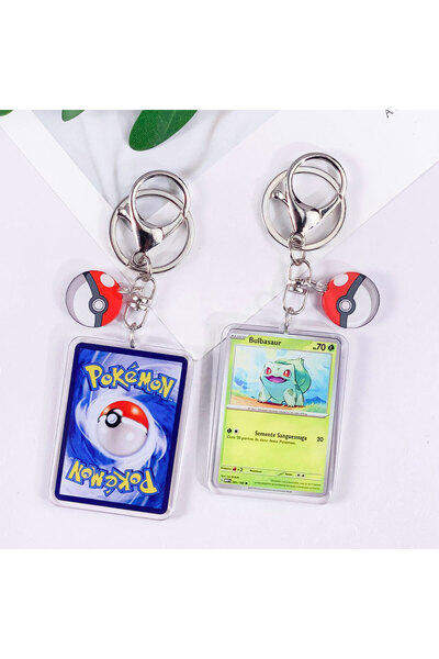 Choice14 6 cm 27 Pokémon Card Cute Acrylic Car Keychain Accessories Pikachu C...