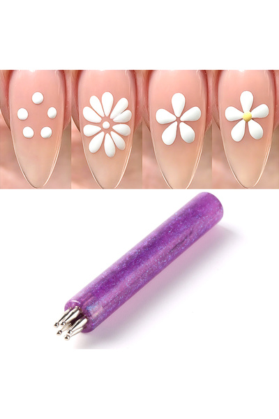 Choice1 G-623-01 5 Point Nail Art Dotting Pen Ball Dotting Tools 5 Different ...