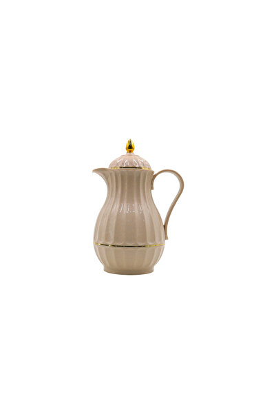 Gearne 6971703726242 - ترمس روز شاي و قهوة بيج غامق-0.65 شاي