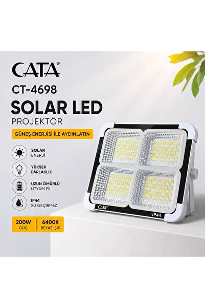 MİAMİ SOLAR TAŞINABİLİR PROJEKTÖR 3 RENKLİ DİMLİ