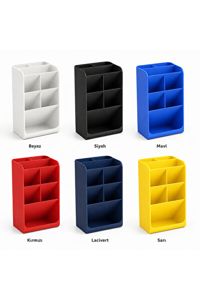 MYE TEKNOLOJİ 3D Printing Multi-Compartment Desktop Organizer Pen Holder Offi...