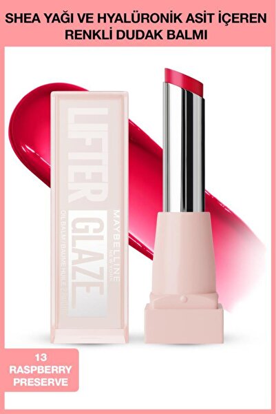 Maybelline New York Lifter Glaze Shea Yağı ve Hyalüronik Asit İçeren Nemlendi...