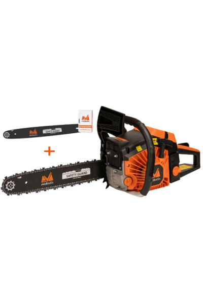 Evotools Αλυσοπρίονο CS546 με 2 λάμες και 2 αλυσίδες, 3.2 HP, Μήκος αλυσίδας ...