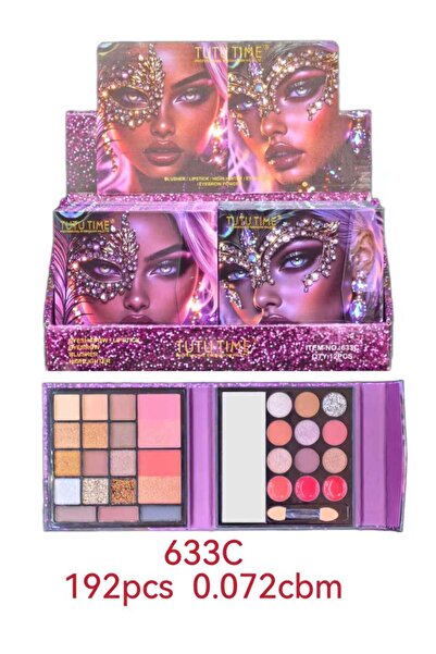 TUTU TIME All-In-One Face and Eye Makeup Palette (1Pc) - Eyeshadow, Blush, Hi...