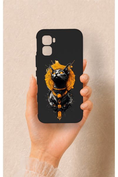 Vip Case حافظة من السيليكون متوافقة مع هاتف Infinix GT 50 Pro بنمط القط المصري