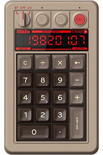 8Bitdo 8-Bit Do 18-Key Classic Mechanical Numeric Keypad, Supports Computer N...