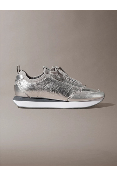 Calvin Klein Retro Runner Metallic Kadın Sneaker Gri