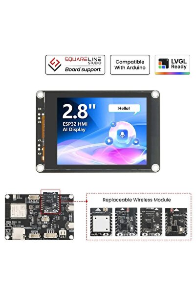 CrowPanel Advance 2.8" ESP32-S3 HMI Dokunmatik Ekran