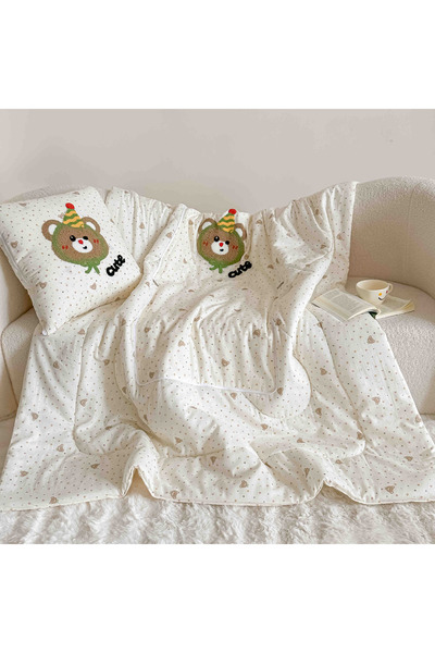 JOJO HOME Pilotă pentru Copii și Bebeluși 2 în 1, 100% Bumbac, cu Design Mult...