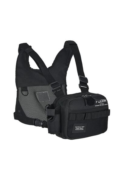 Fujin Tactical Vest Black Balıkçı Yeleği