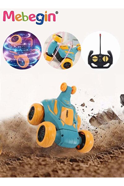 MEBEGIN Cool Remote Control Car, Dazzling Stunt Car with Light and Music, Toy...
