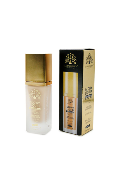 global fashion Fond de ten Glowy Liquid Foundation 4în1: Primer + Corector + ...