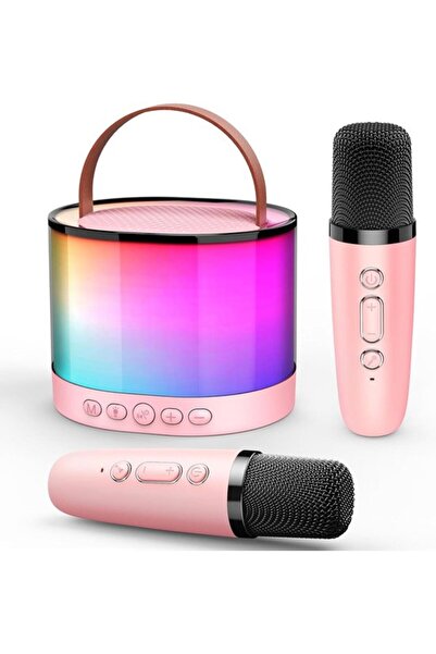 STARSTAR Kids karaoke set, 2 mics, Bluetooth, ages 3-12.
