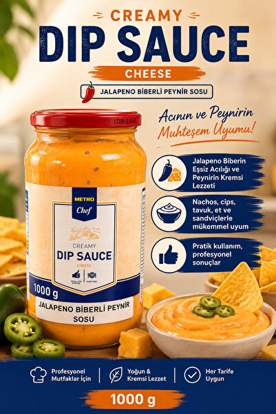 Metro Chef Dip Sos Jalapeno Biberli Peynirli 1000 G.