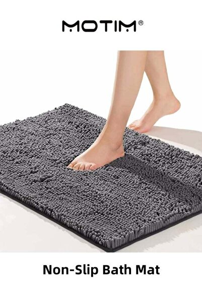 MOTIM Bathroom Rugs Non-Slip Bath Mat Washable Soft Shower Mat for Bathroom F...