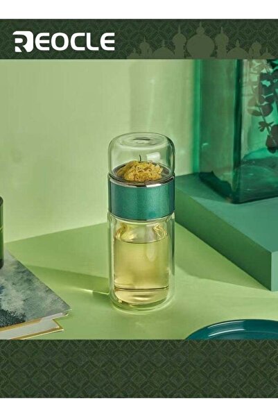 REOCLE Tea Infuser Bottle Portable Travel Water Separation Tea Bottle with Te...