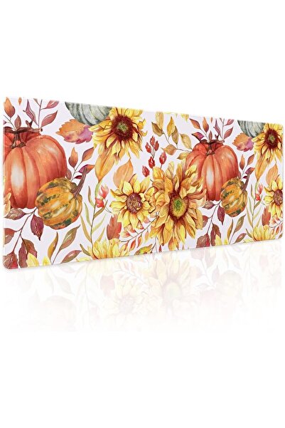 GENERAL Classic XL Mouse Pad Green and Orange Extended Table Mat 80X30Cm Non-...
